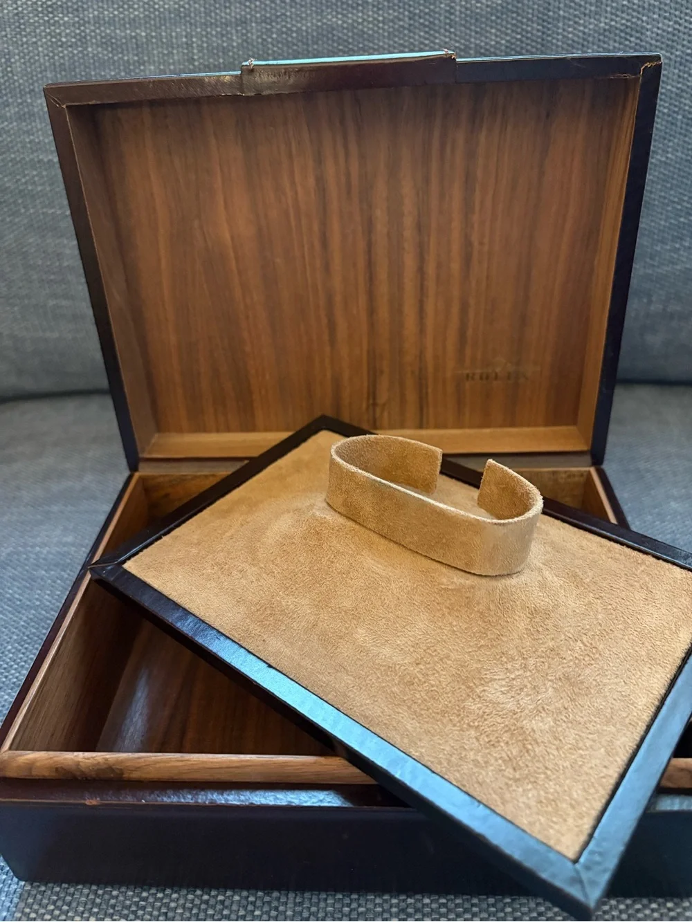 Rolex Watch Box - Brown Leather